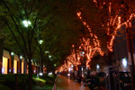 大阪夜景040：茶屋町：アプローズ横遊歩道
