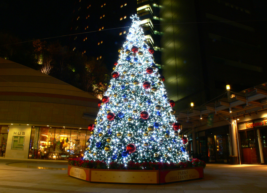 大阪 難波：なんばパークスのクリスマスツリーその1
