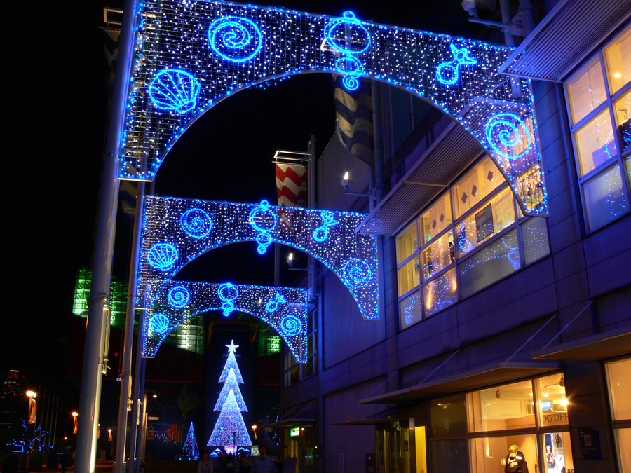 大阪 天保山：ベイサイドクリスマス2006ハーバービレッジのイルミネーション3