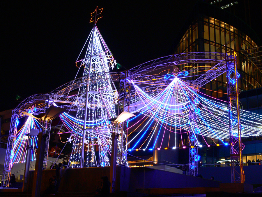 大阪 南港：ATC（アジアトレードセンター）のクリスマスイルミネーション３